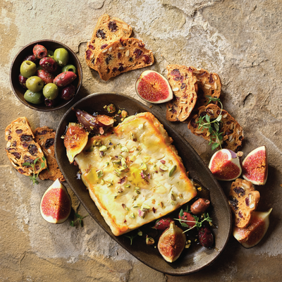 Baked Mrs Bell’s Salad Cheese Sharing Platter